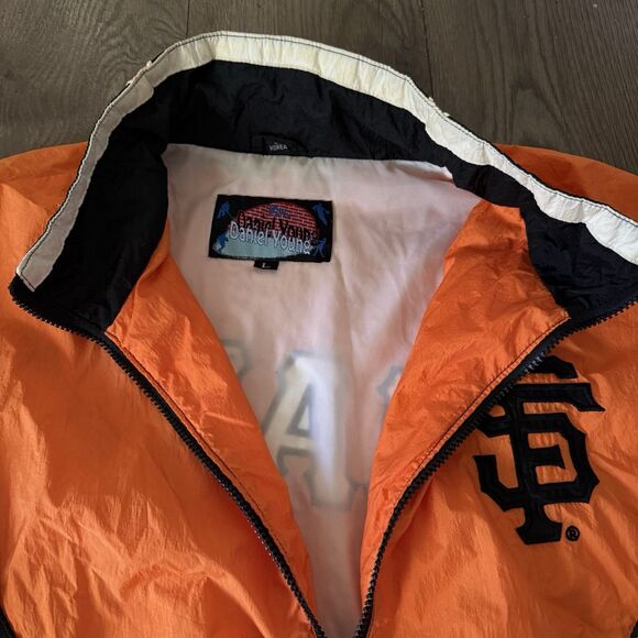 VTG Pro-Player by Daniel Young MLB SF San Francisco Giants Windbreaker Jacket L - Picture 12 of 16